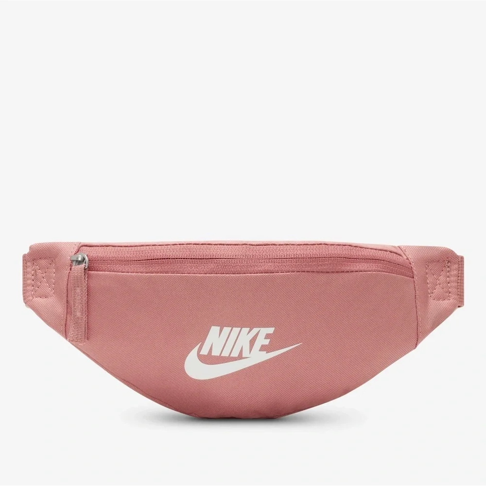 Nike Women's Canyon Pink Mauve Heritage Waistpack Fanny Pack Waist Bag One Size - Picture 2 of 3